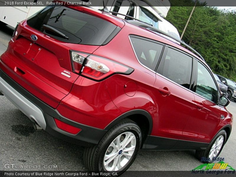 Ruby Red / Charcoal Black 2018 Ford Escape SEL