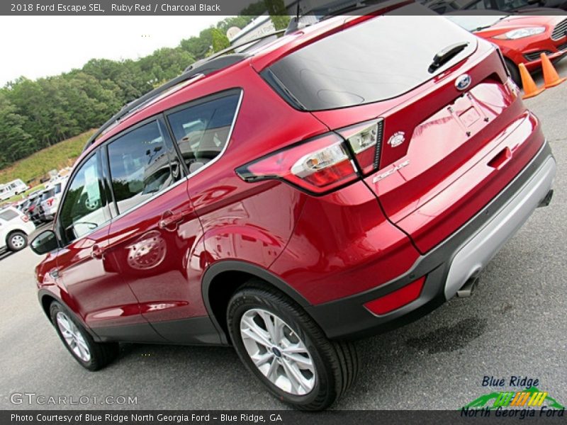 Ruby Red / Charcoal Black 2018 Ford Escape SEL