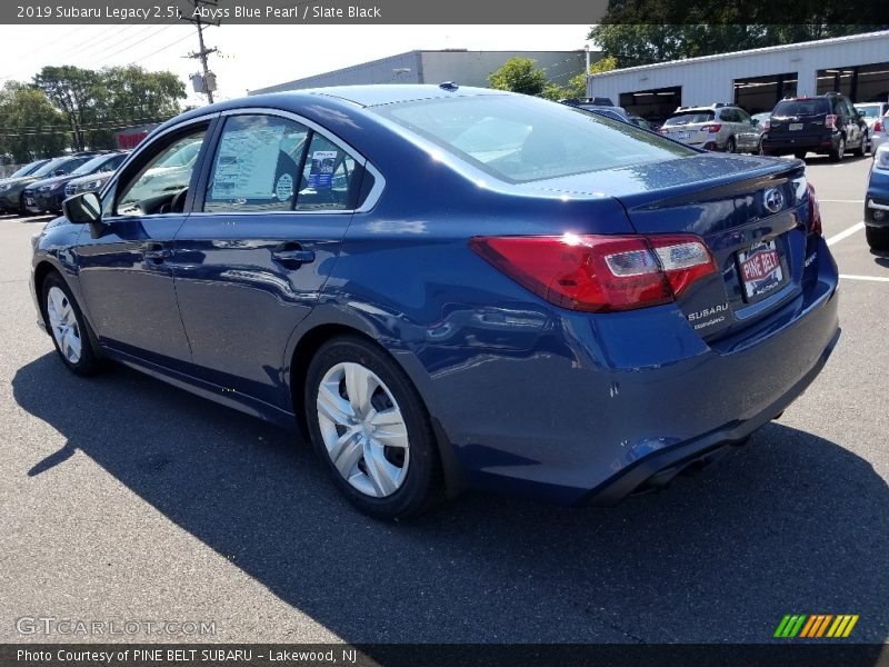 Abyss Blue Pearl / Slate Black 2019 Subaru Legacy 2.5i