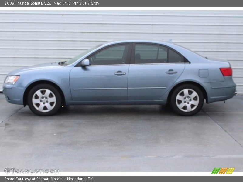 Medium Silver Blue / Gray 2009 Hyundai Sonata GLS