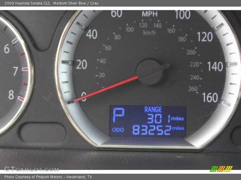 Medium Silver Blue / Gray 2009 Hyundai Sonata GLS