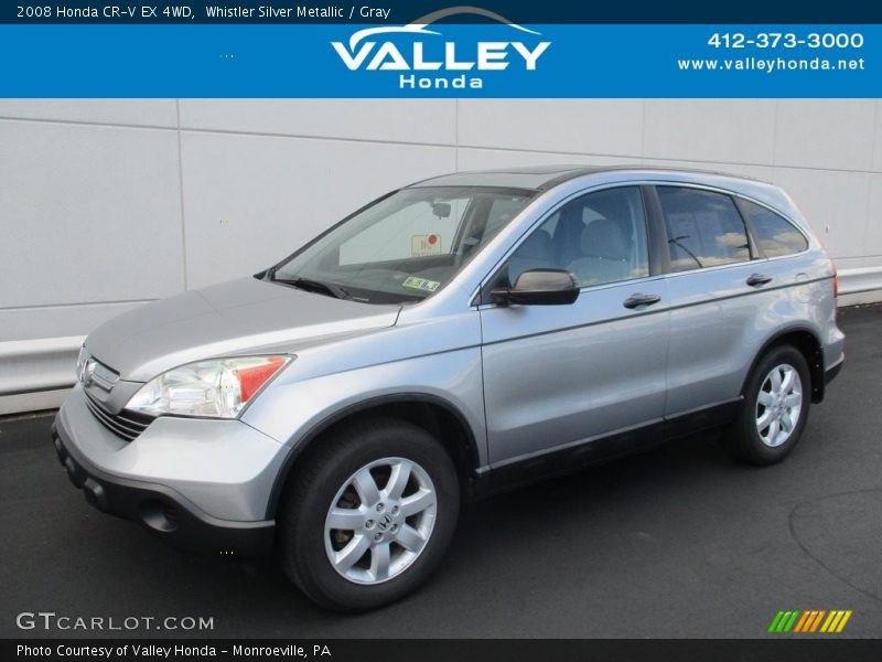 Whistler Silver Metallic / Gray 2008 Honda CR-V EX 4WD