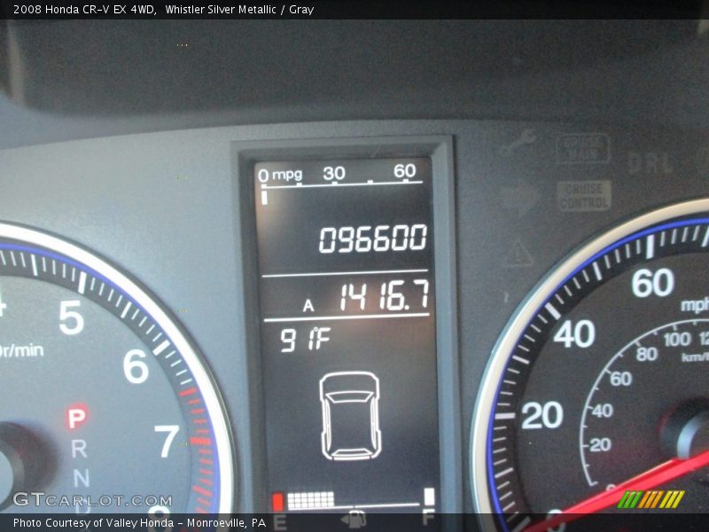 Whistler Silver Metallic / Gray 2008 Honda CR-V EX 4WD