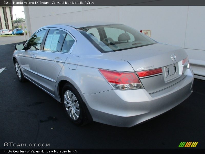 Celestial Blue Metallic / Gray 2011 Honda Accord LX Sedan