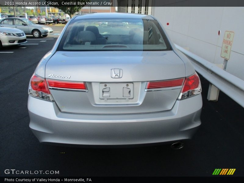 Celestial Blue Metallic / Gray 2011 Honda Accord LX Sedan