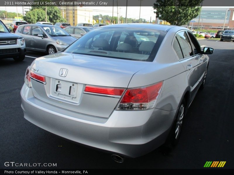 Celestial Blue Metallic / Gray 2011 Honda Accord LX Sedan