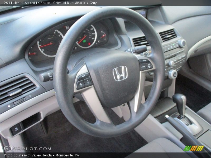 Celestial Blue Metallic / Gray 2011 Honda Accord LX Sedan