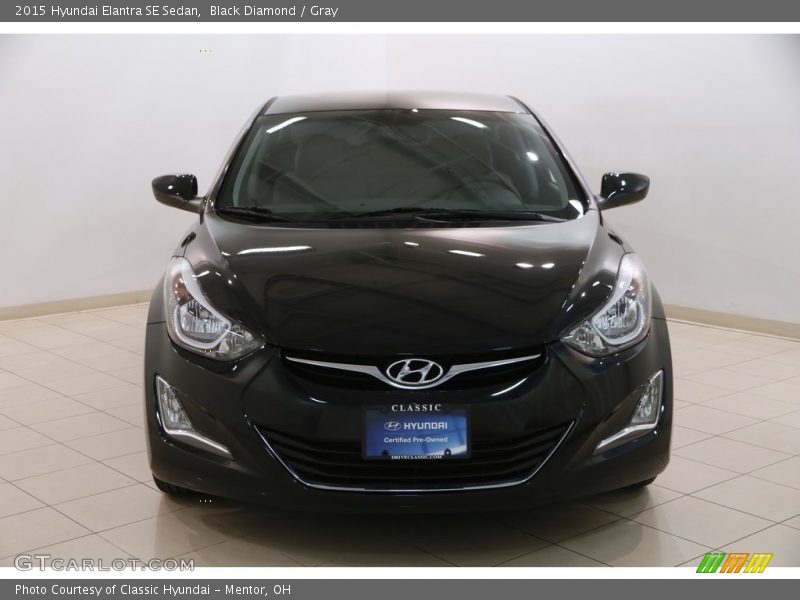 Black Diamond / Gray 2015 Hyundai Elantra SE Sedan