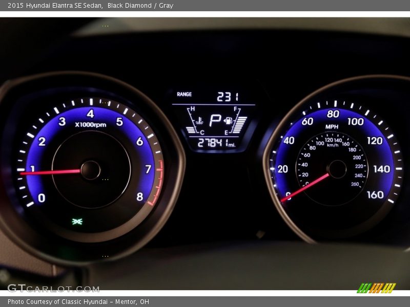 Black Diamond / Gray 2015 Hyundai Elantra SE Sedan