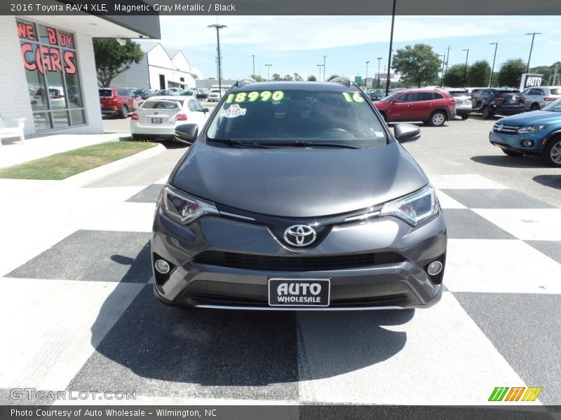 Magnetic Gray Metallic / Black 2016 Toyota RAV4 XLE