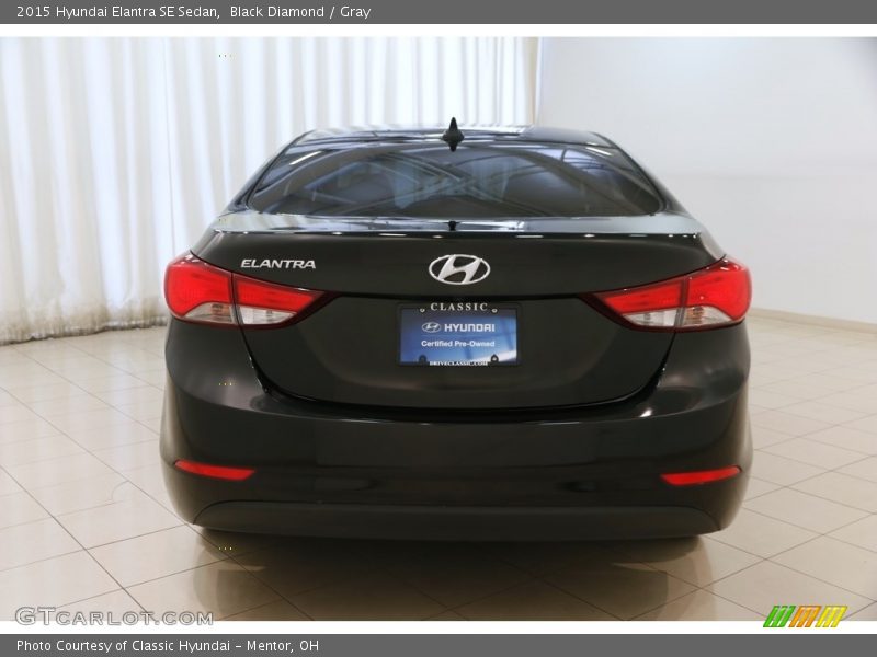Black Diamond / Gray 2015 Hyundai Elantra SE Sedan