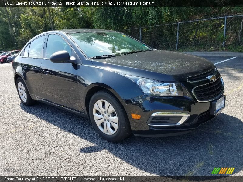 Black Granite Metallic / Jet Black/Medium Titanium 2016 Chevrolet Cruze Limited LS