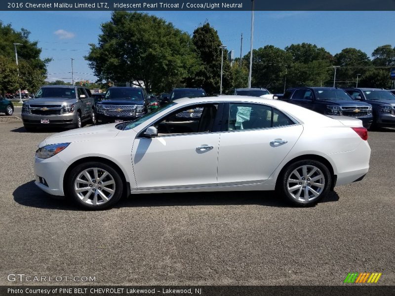 Iridescent Pearl Tricoat / Cocoa/Light Neutral 2016 Chevrolet Malibu Limited LTZ