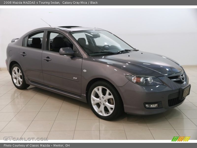 Galaxy Gray Mica / Black 2008 Mazda MAZDA3 s Touring Sedan