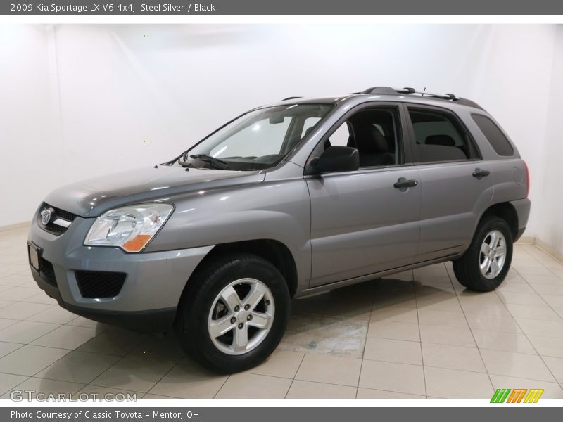 Steel Silver / Black 2009 Kia Sportage LX V6 4x4