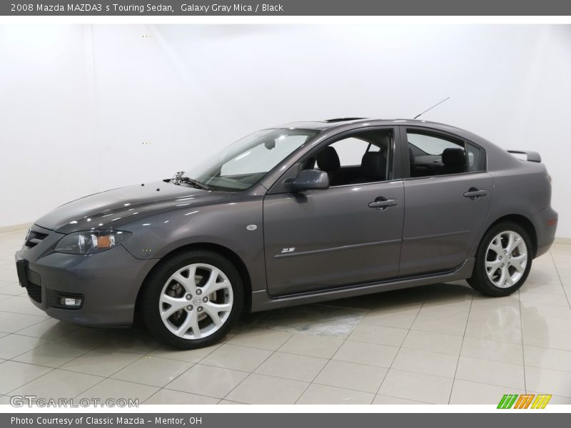 Galaxy Gray Mica / Black 2008 Mazda MAZDA3 s Touring Sedan