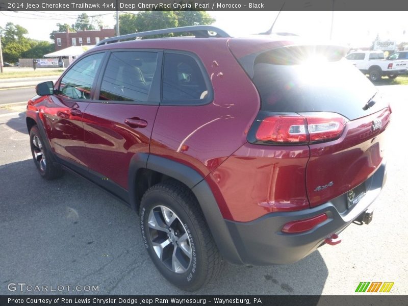 Deep Cherry Red Crystal Pearl / Morocco - Black 2014 Jeep Cherokee Trailhawk 4x4