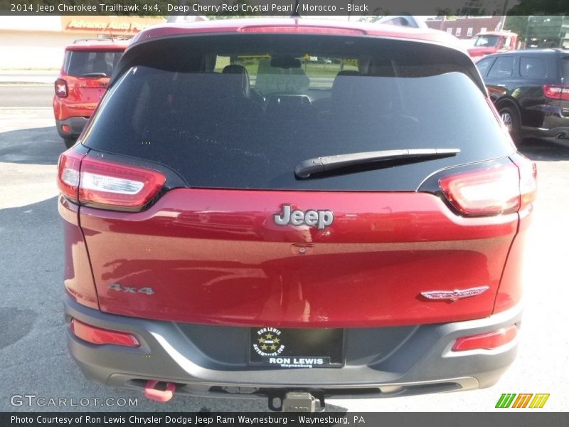 Deep Cherry Red Crystal Pearl / Morocco - Black 2014 Jeep Cherokee Trailhawk 4x4