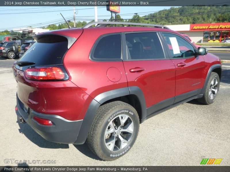 Deep Cherry Red Crystal Pearl / Morocco - Black 2014 Jeep Cherokee Trailhawk 4x4