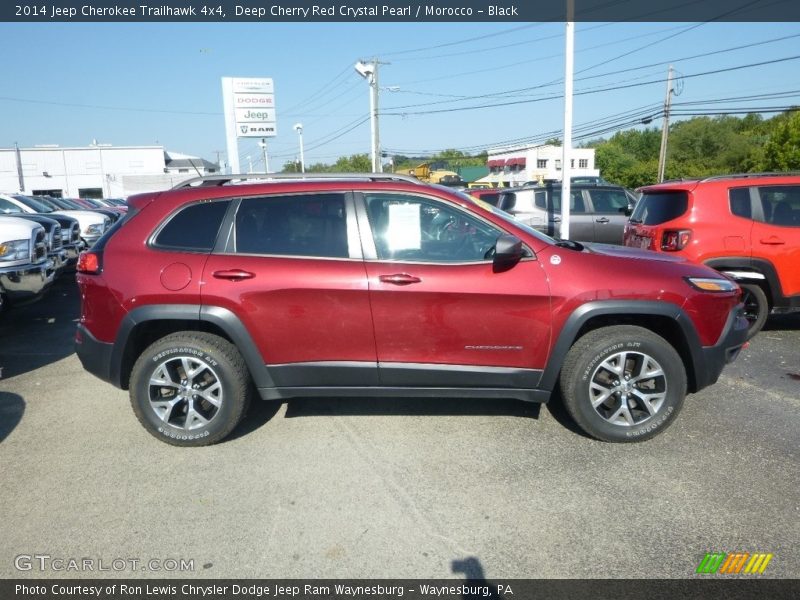 Deep Cherry Red Crystal Pearl / Morocco - Black 2014 Jeep Cherokee Trailhawk 4x4