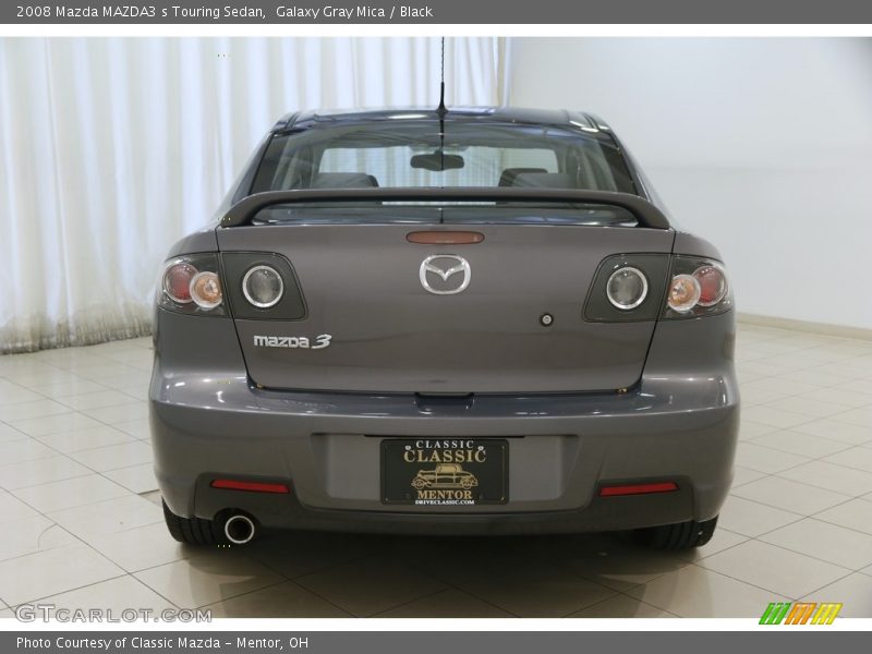 Galaxy Gray Mica / Black 2008 Mazda MAZDA3 s Touring Sedan