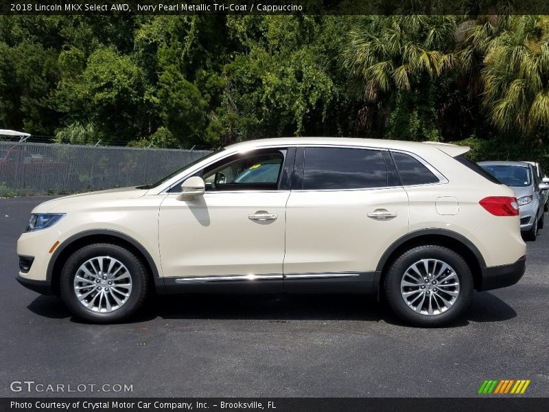  2018 MKX Select AWD Ivory Pearl Metallic Tri-Coat