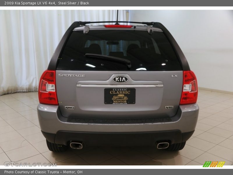 Steel Silver / Black 2009 Kia Sportage LX V6 4x4