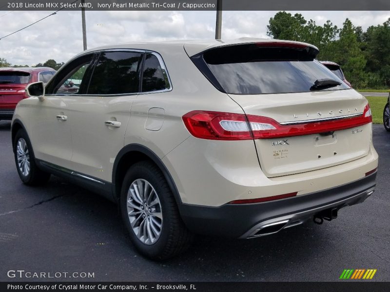 Ivory Pearl Metallic Tri-Coat / Cappuccino 2018 Lincoln MKX Select AWD