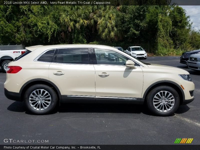 Ivory Pearl Metallic Tri-Coat / Cappuccino 2018 Lincoln MKX Select AWD