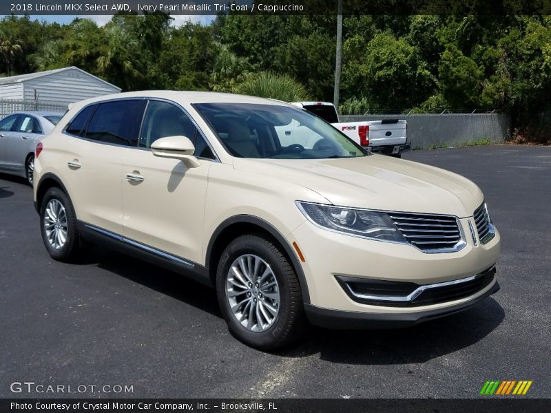 Ivory Pearl Metallic Tri-Coat / Cappuccino 2018 Lincoln MKX Select AWD