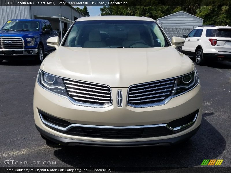 Ivory Pearl Metallic Tri-Coat / Cappuccino 2018 Lincoln MKX Select AWD