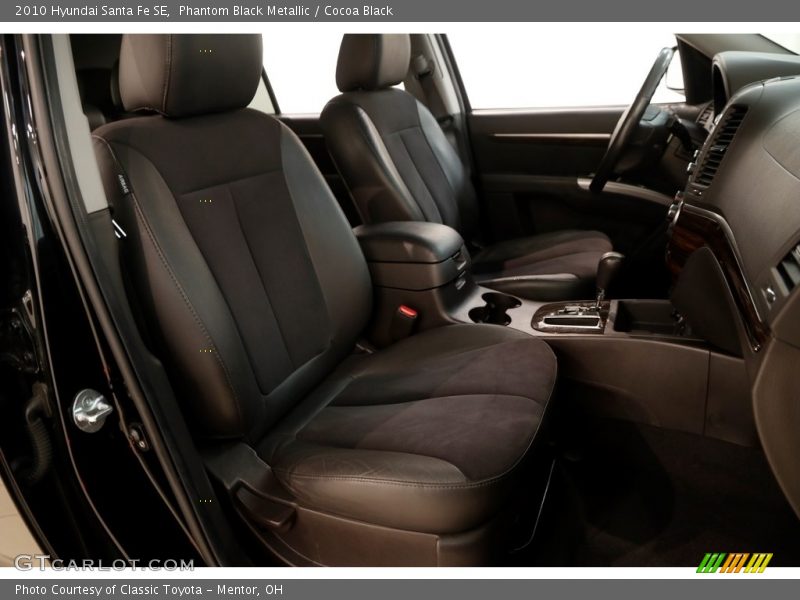 Phantom Black Metallic / Cocoa Black 2010 Hyundai Santa Fe SE