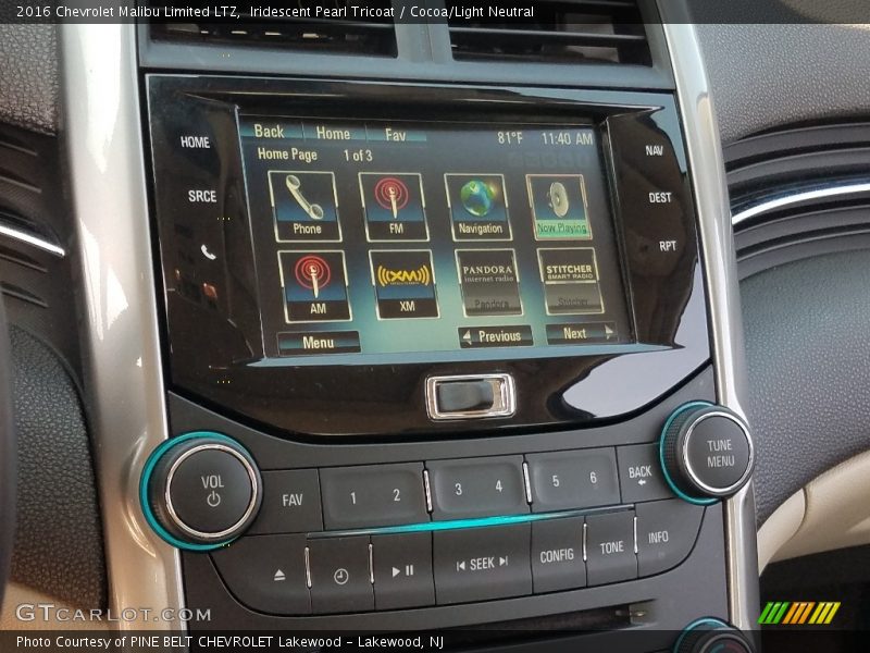 Iridescent Pearl Tricoat / Cocoa/Light Neutral 2016 Chevrolet Malibu Limited LTZ