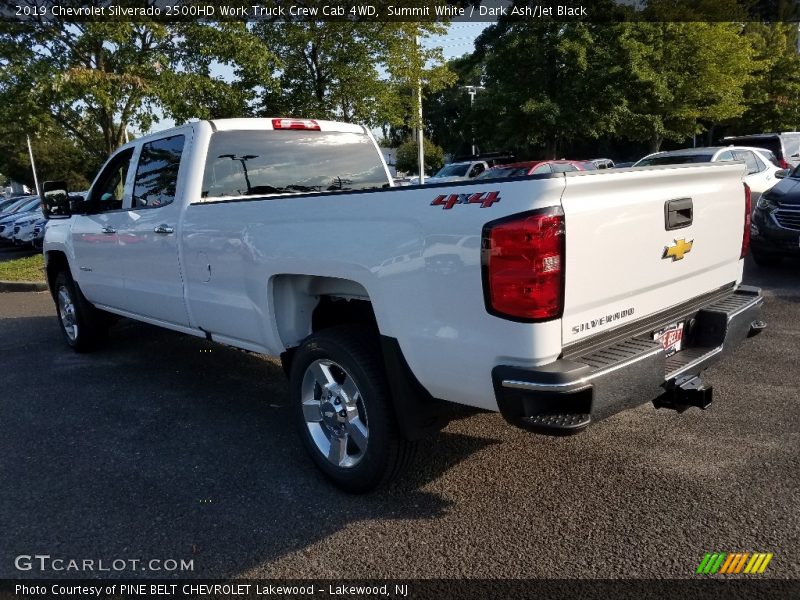 Summit White / Dark Ash/Jet Black 2019 Chevrolet Silverado 2500HD Work Truck Crew Cab 4WD