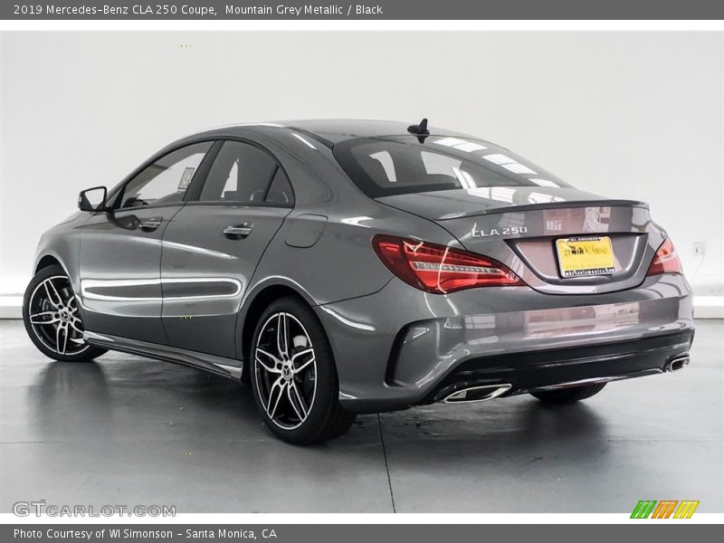 Mountain Grey Metallic / Black 2019 Mercedes-Benz CLA 250 Coupe