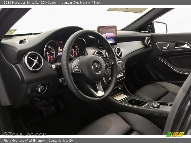 Mountain Grey Metallic / Black 2019 Mercedes-Benz CLA 250 Coupe