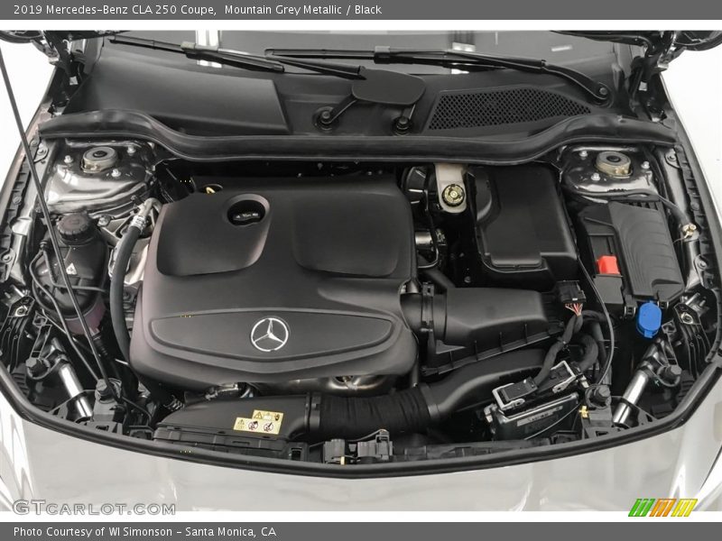 Mountain Grey Metallic / Black 2019 Mercedes-Benz CLA 250 Coupe