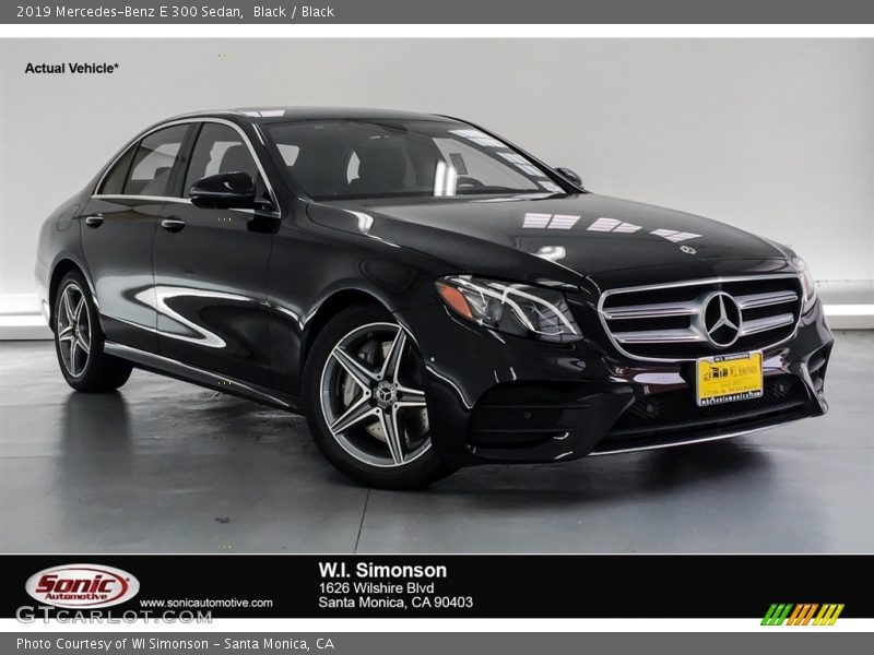 Black / Black 2019 Mercedes-Benz E 300 Sedan