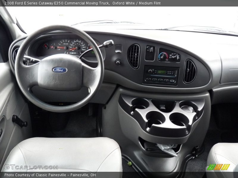 Oxford White / Medium Flint 2008 Ford E Series Cutaway E350 Commercial Moving Truck