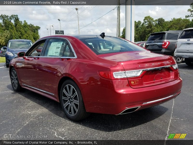 Ruby Red / Cappuccino 2018 Lincoln Continental Reserve