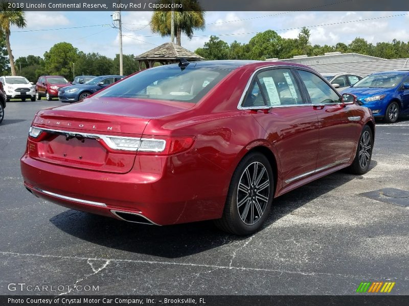 Ruby Red / Cappuccino 2018 Lincoln Continental Reserve