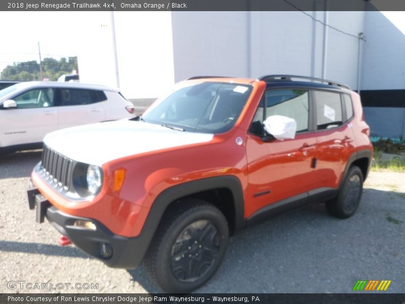 Omaha Orange / Black 2018 Jeep Renegade Trailhawk 4x4