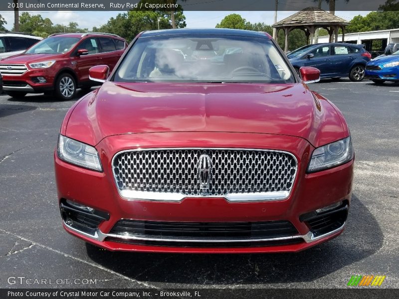 Ruby Red / Cappuccino 2018 Lincoln Continental Reserve