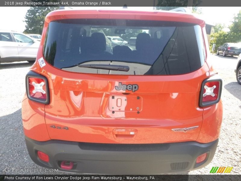 Omaha Orange / Black 2018 Jeep Renegade Trailhawk 4x4