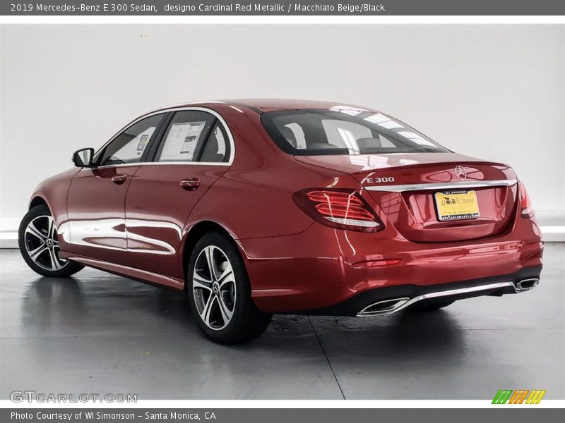 designo Cardinal Red Metallic / Macchiato Beige/Black 2019 Mercedes-Benz E 300 Sedan