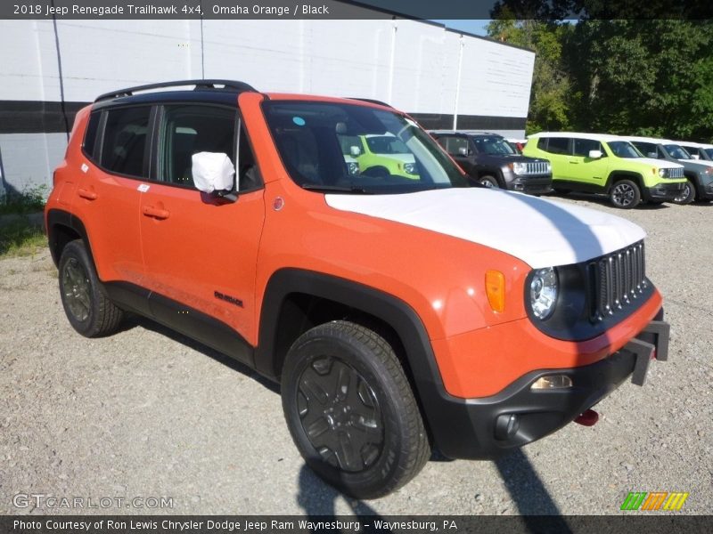 Omaha Orange / Black 2018 Jeep Renegade Trailhawk 4x4