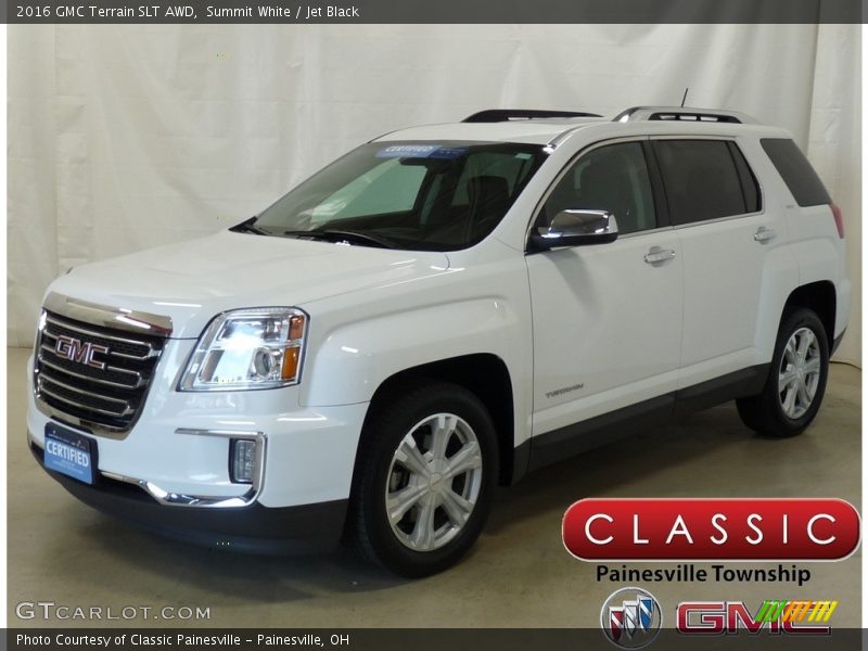 Summit White / Jet Black 2016 GMC Terrain SLT AWD