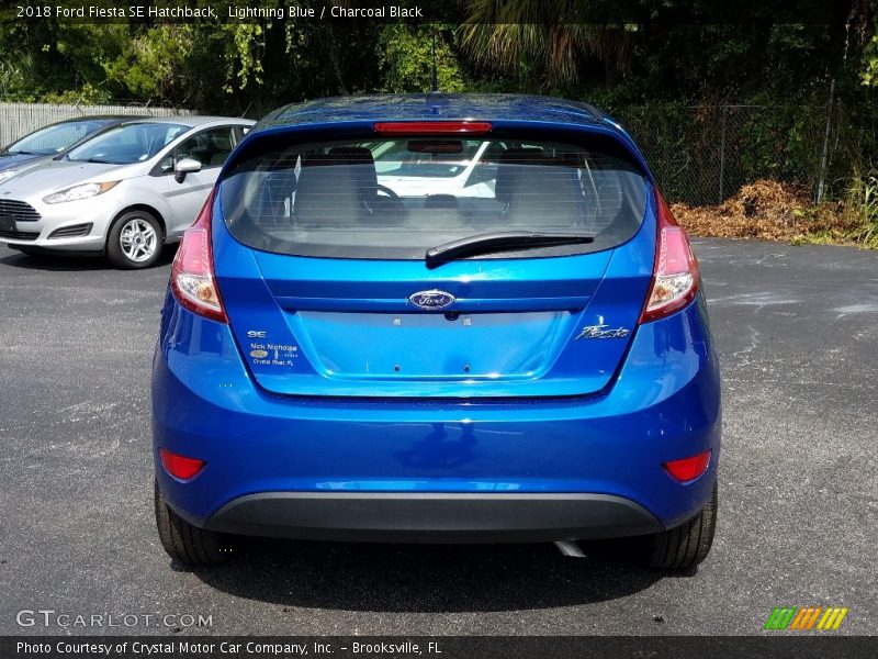 Lightning Blue / Charcoal Black 2018 Ford Fiesta SE Hatchback