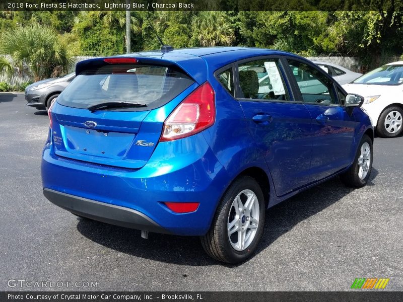 Lightning Blue / Charcoal Black 2018 Ford Fiesta SE Hatchback