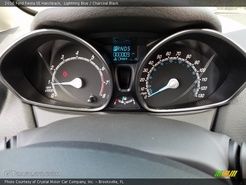 Lightning Blue / Charcoal Black 2018 Ford Fiesta SE Hatchback